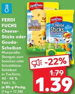 Kaufland FERDI FUCHS Cheese Sticks oder Gouda Scheiben Angebot