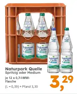 Globus Baumarkt Naturpark Quelle Spritzig oder Medium Angebot