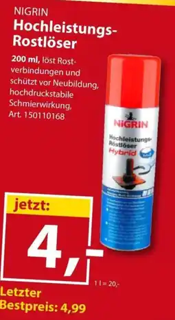 Sonderpreis Baumarkt NIGRIN Hochleistungs- Rostlöser Angebot