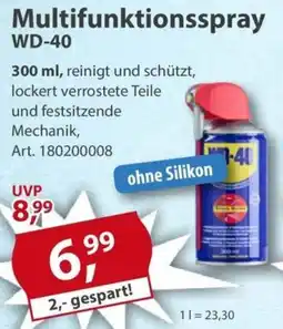 Sonderpreis Baumarkt Multifunktionsspray WD-40 Angebot