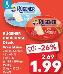 Kaufland RÜGENER BADEJUNGE Dtsch. Weichkäse Angebot