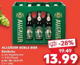 Kaufland ALLGÄUER BÜBLE BIER Edelbräu Angebot