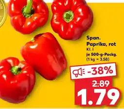Kaufland Span. Paprika, rot Angebot