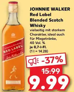 Kaufland JOHNNIE WALKER Red Label Blended Scotch Whisky Angebot