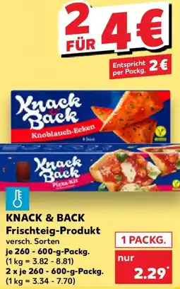 Kaufland KNACK & BACK Frischteig-Produkt Angebot
