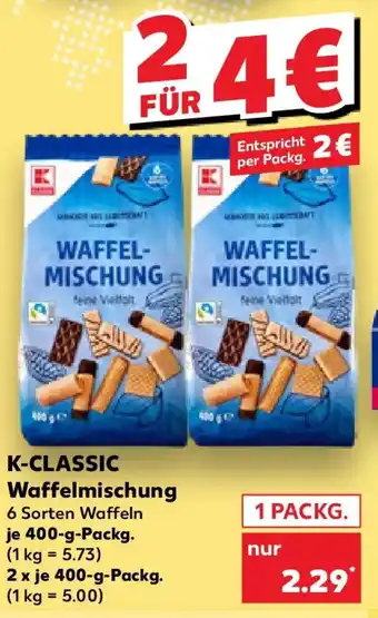 Kaufland K-CLASSIC Waffelmischung Angebot