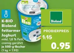 Kaufland K-BIO Bioland fettarmer Joghurt Angebot