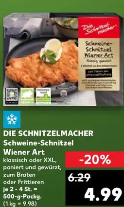 Kaufland DIE SCHNITZELMACHER Schweine-Schnitzel Wiener Art Angebot