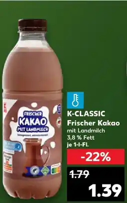 Kaufland K-CLASSIC Frischer Kakao Angebot
