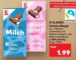 Kaufland K-CLASSIC Schoko-Riegel Angebot