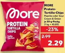 Kaufland MORE Protein- Tortilla-Chips Angebot