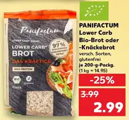 Kaufland PANIFACTUM Lower Carb Bio-Brot oder -Knäckebrot Angebot