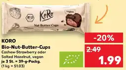 Kaufland KORO Bio-Nut-Butter-Cups Angebot