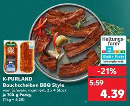Kaufland K-PURLAND Bauchscheiben BBQ Style Angebot