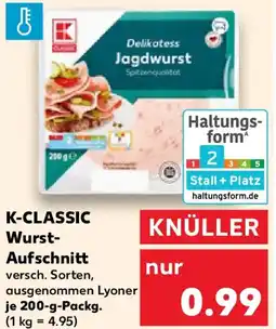 Kaufland K-CLASSIC Wurst- Aufschnitt Angebot