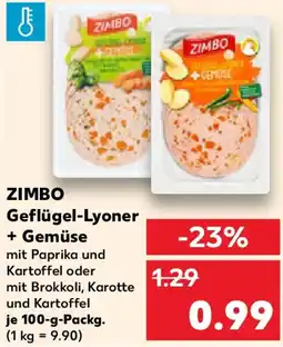 Kaufland ZIMBO Geflügel-Lyoner + Gemüse Angebot