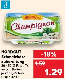 Kaufland NORDGUT Schmelzkäse zubereitung Angebot