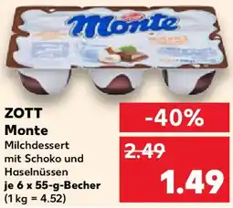 Kaufland ZOTT Monte Angebot