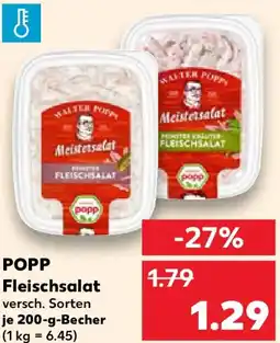 Kaufland POPP Fleischsalat Angebot