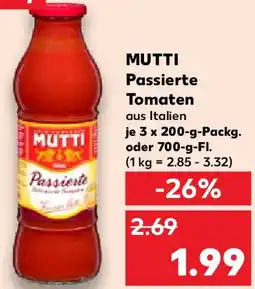 Kaufland MUTTI Passierte Tomaten Angebot