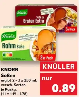 Kaufland KNORR Soßen Angebot