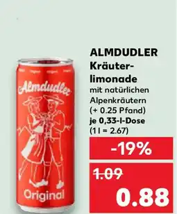 Kaufland ALMDUDLER Kräuter- limonade Angebot