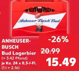 Kaufland ANHEUSER- BUSCH Bud Lagerbier Angebot