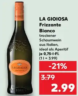 Kaufland LA GIOIOSA Frizzante Bianco Angebot