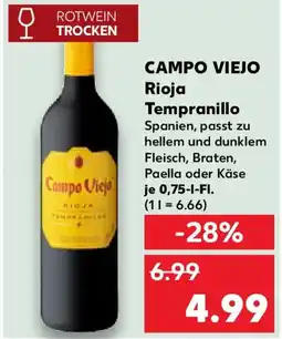 Kaufland CAMPO VIEJO Rioja Tempranillo Angebot