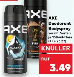 Kaufland AXE Deodorant Bodyspray Angebot