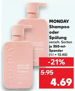 Kaufland MONDAY Shampoo oder Spülung Angebot