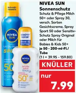 Kaufland NIVEA SUN Sonnenschutz Angebot