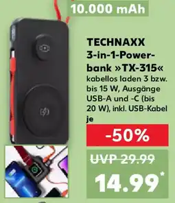 Kaufland TECHNAXX 3-in-1-Power bank TX-315 Angebot