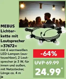 Kaufland MEBUS Lichter kette mit Lautsprecher 37672 Angebot