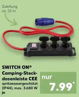 Kaufland SWITCH ON Camping-Steck- dosenleiste CEE Angebot