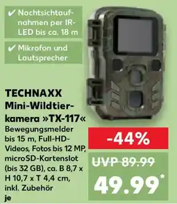Kaufland TECHNAXX Mini-Wildtierkamera TX-117 Angebot