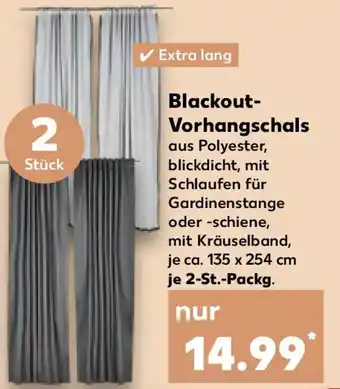 Kaufland Blackout- Vorhangschals Angebot