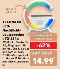 Kaufland TECHNAXX LED- Nachtlicht- Lautsprecher TX-264 Angebot