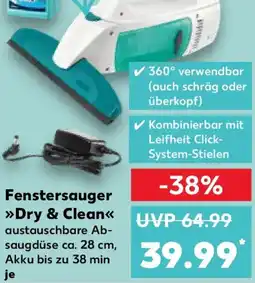 Kaufland LEIFHEIT Fenstersauger Dry & Clean Angebot