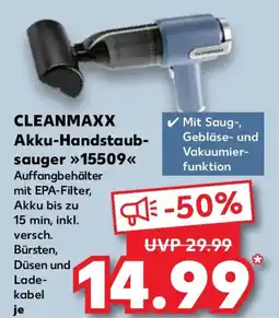 Kaufland CLEANMAXX Akku-Handstaubsauger 15509 Angebot