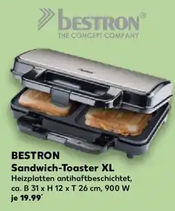 Kaufland BESTRON Sandwich-Toaster XL Angebot