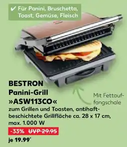 Kaufland BESTRON Panini-Grill ASW113CO Angebot