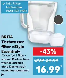 Kaufland BRITA Tischwasser filter Style Essential Angebot