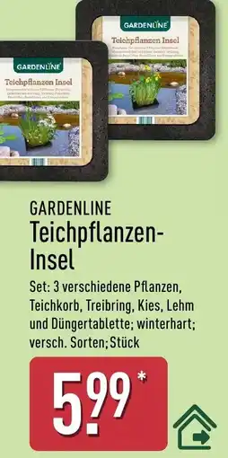 Aldi Nord GARDENLINE Teichpflanzen- Insel Angebot