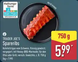 Aldi Nord TRADER JOE'S Spareribs Angebot