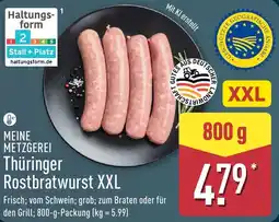Aldi Nord MEINE METZGEREI Thüringer Rostbratwurst XXL Angebot