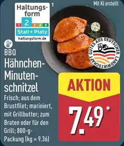 Aldi Nord BBQ Hähnchen- Minutenschnitzel Angebot