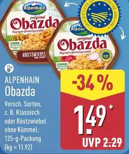 Aldi Nord ALPENHAIN Obazda Angebot