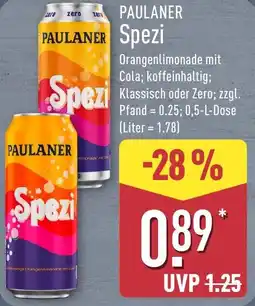Aldi Nord PAULANER Spezi Angebot