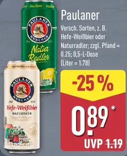 Aldi Nord Paulaner Angebot